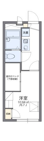 レオパレスヒルサイドハイツ菅田の間取り