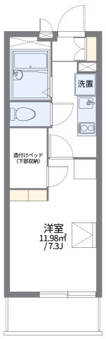 レオパレス稲荷山ヒルズの間取り