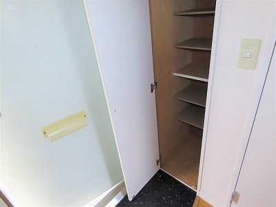レオパレスプレジール城北Ａの玄関|シューズボックスあり