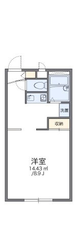 レオパレスプレジール城北Ａの間取り