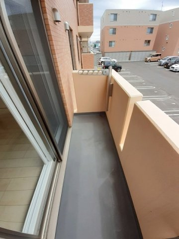 ソレイユ西町Ｂのバルコニー