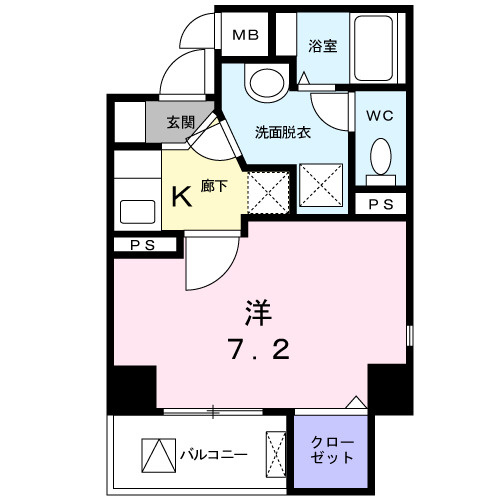 エクルベージュ入増Ⅱの間取り