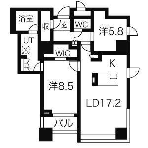 【間取り】 | プライムメゾン大通公園