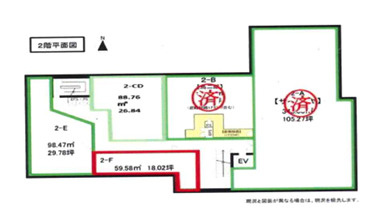 SAKURA BLD.今出川Ⅱの区画図