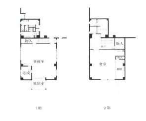 米原市顔戸貸倉庫の区画図