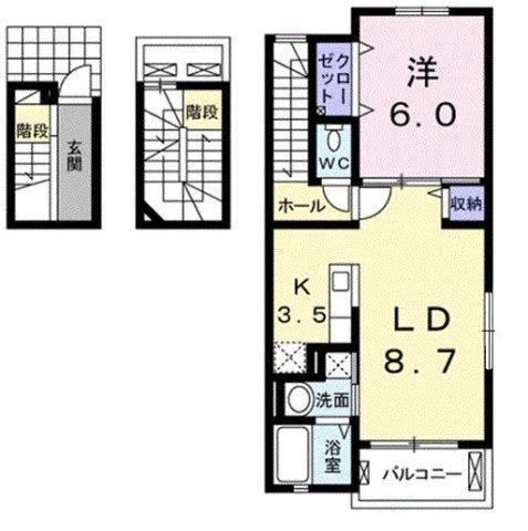 【間取り】 | ウイスティリア　Ⅰ
