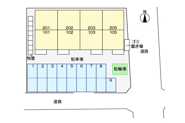 ファミールハウス　Ⅳの区画図