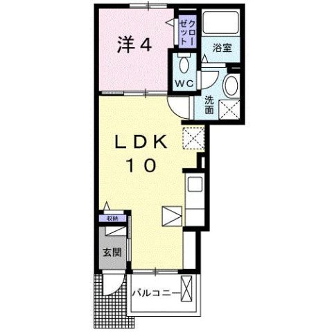 クレール樹（たつき）の間取り