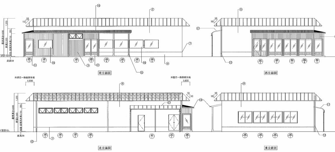 大津市雄琴４丁目の事業用地の区画図