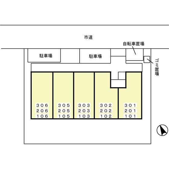 コンフォール.Ｋの区画図