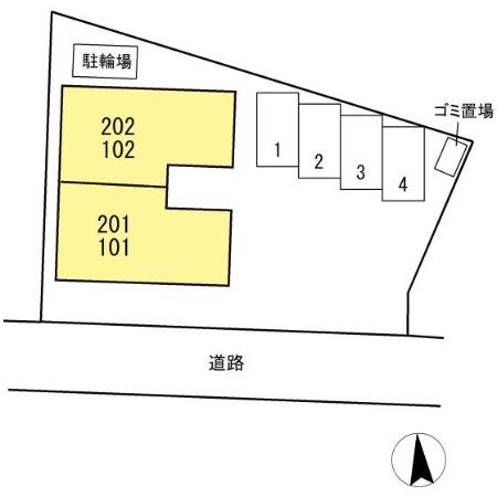 ハイツ松本の区画図