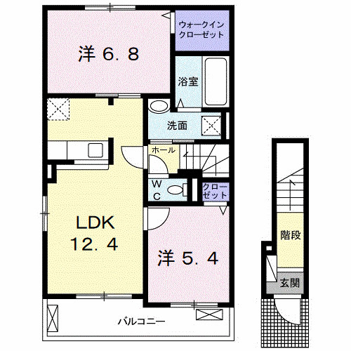 【間取り】 | ミモザ