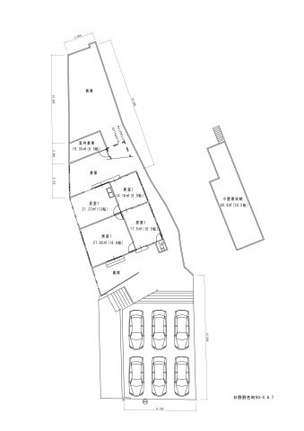 日野野色町貸事務所の区画図