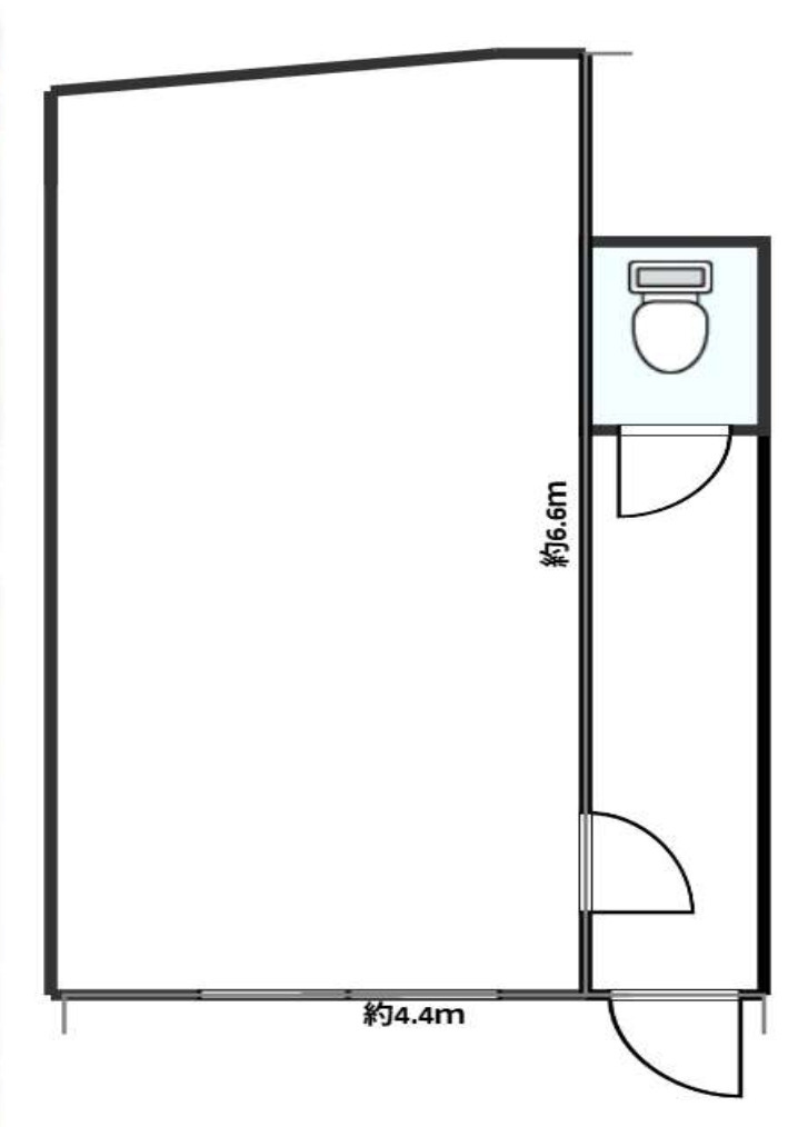 一里山中央テナントの間取り