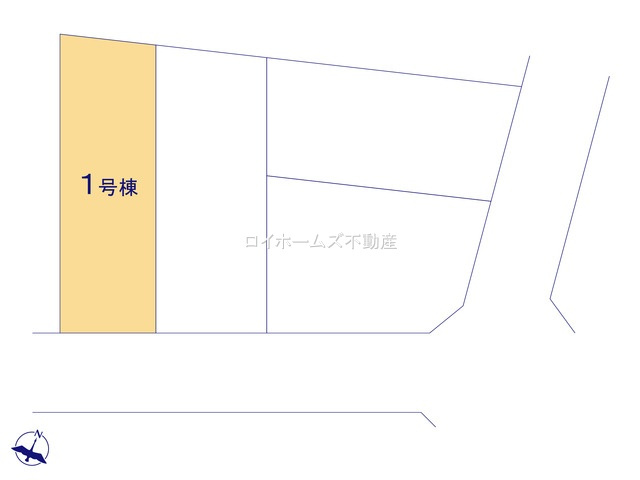 【区画図】 | 一宮市苅安賀１丁目17-2『仲介料無料』新築戸建て | 1号棟