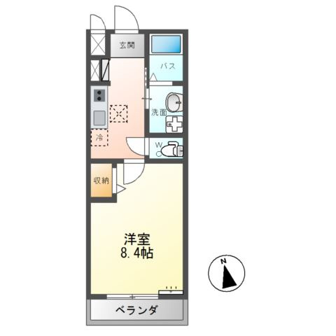 アンジュAの間取り