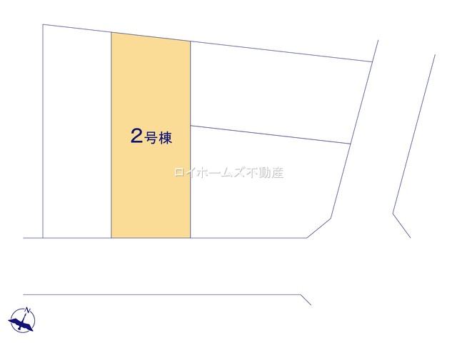 【区画図】 | 一宮市苅安賀１丁目17-2『仲介料無料』新築戸建て | 2号棟
