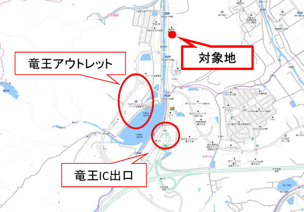 竜王町大字薬師借地の地図