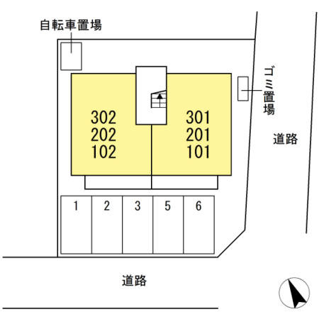 アテスエ東山の区画図