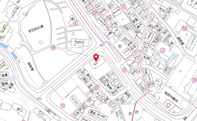 大津一里山　店舗の地図
