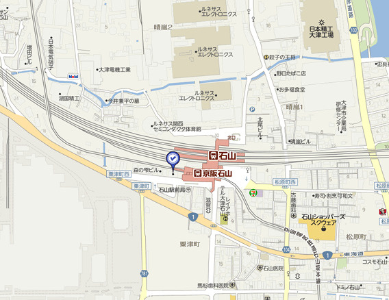 オプト石山 の地図