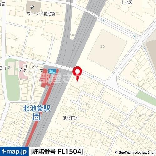 リヴェール池袋【おとり物件なし】#学生・社会人にオススメ！初期費用分割払いOK！の地図