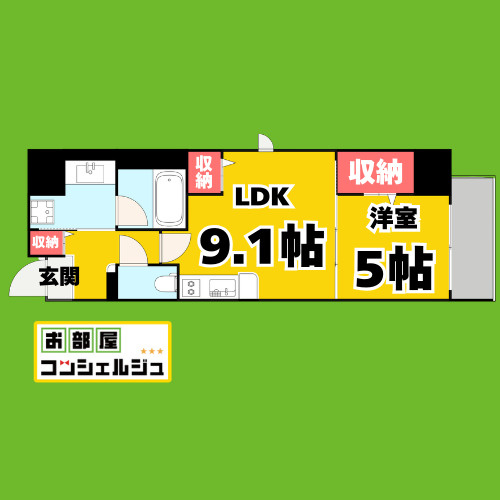 ダイワシティー庄内通の間取り
