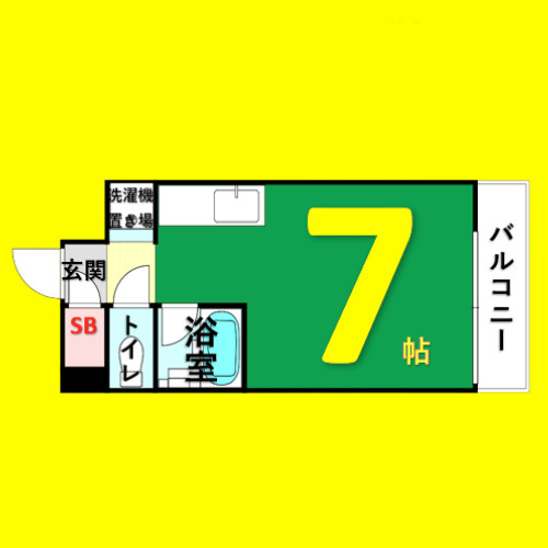 クレイタスパークIV　名古屋市賃貸　仲介手数料無料の間取り