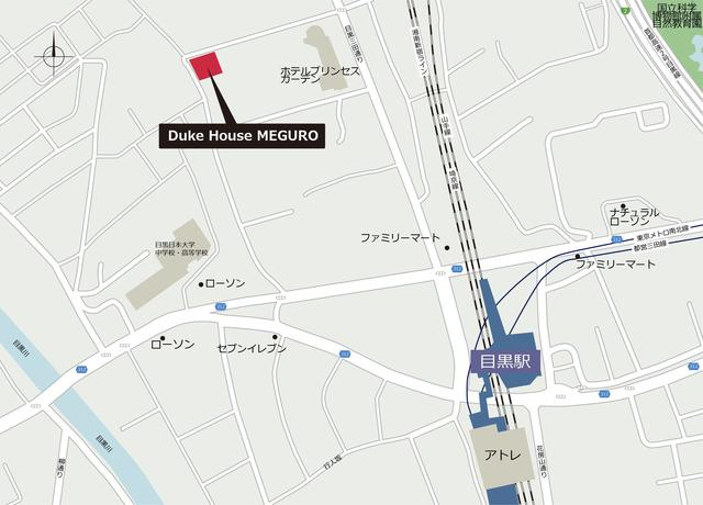 デュークハウス目黒の地図