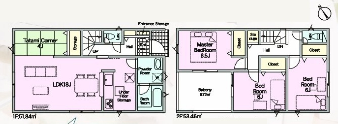 彦根市芹町　第1期　新築一戸建ての間取り|1号地