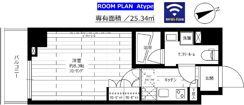 ステージグランデ早稲田の間取り