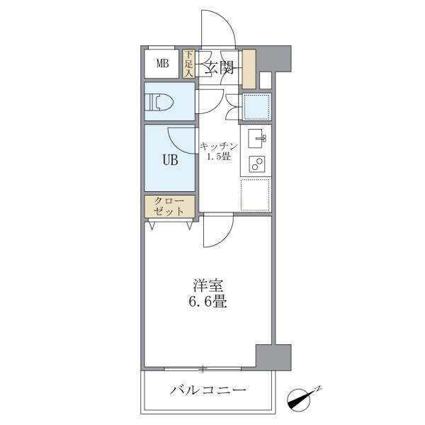 ＫＤＸレジデンス西新宿の間取り