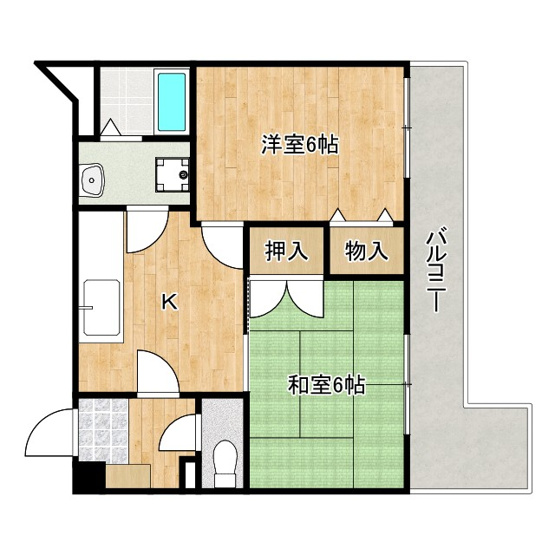 【間取り】 | ロジュマン泉佐野