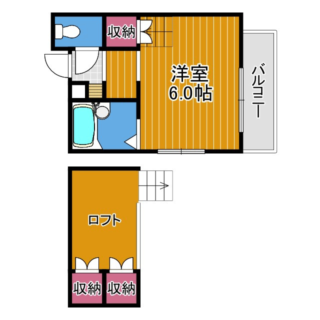 アプティ２番館の間取り