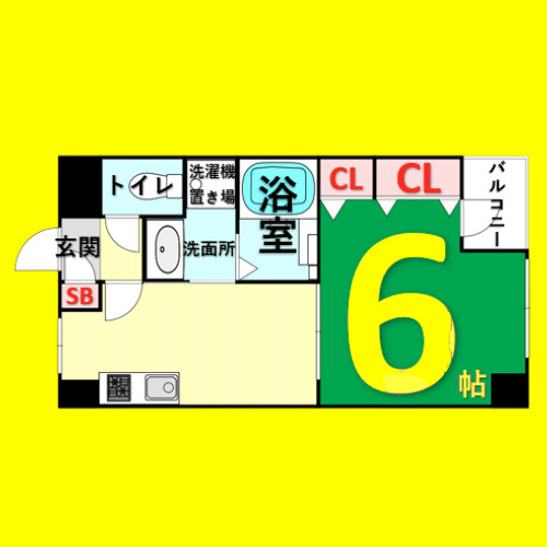 カーサナカムラ　名古屋市賃貸　仲介手数料無料の間取り