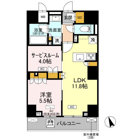 リーラ品川戸越の間取り