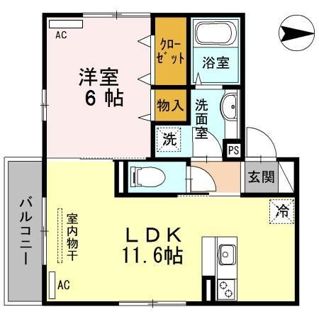 ボヌール飛田の間取り
