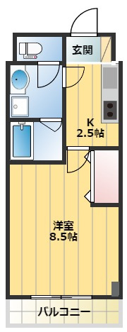 【間取り】 | フローラ東戸塚 | １Ｋの間取り！