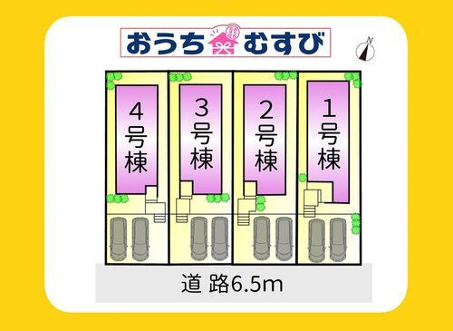 名東区勢子坊14期(全4棟)の区画図