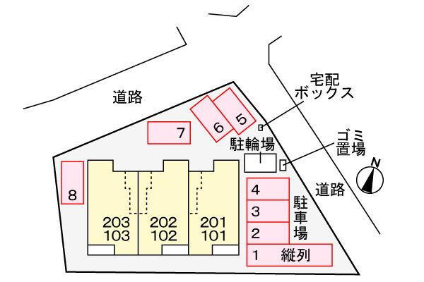 サンピィア．ＦＪの駐車場