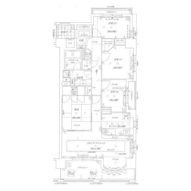 セレッソコート光明池ステーションシティの間取り