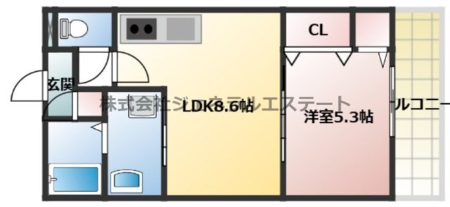 【間取り】 | ピレーネ北条Ⅴ