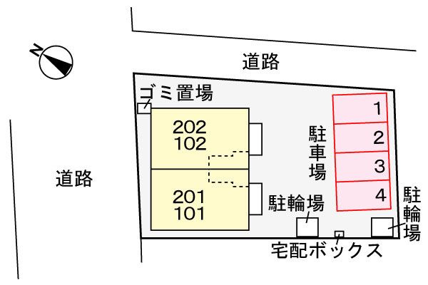 フェリクスの駐車場
