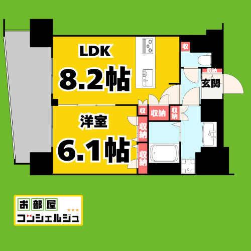 プレサンス桜通グレイスの間取り