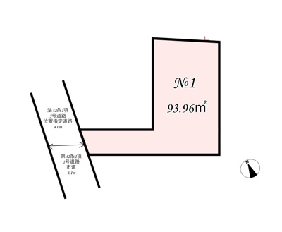 【区画図】 | 三鷹市中原1丁目全1棟