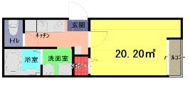 そよ風と緑のセルフィの間取り