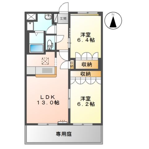 ローズガーデン長塚Ⅰの間取り