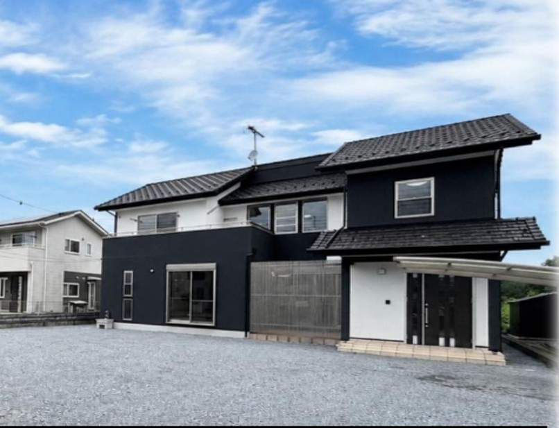 小山市粟宮　中古戸建の外観パース