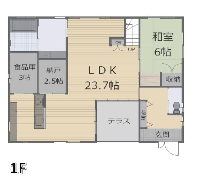 小山市粟宮　中古戸建の間取り