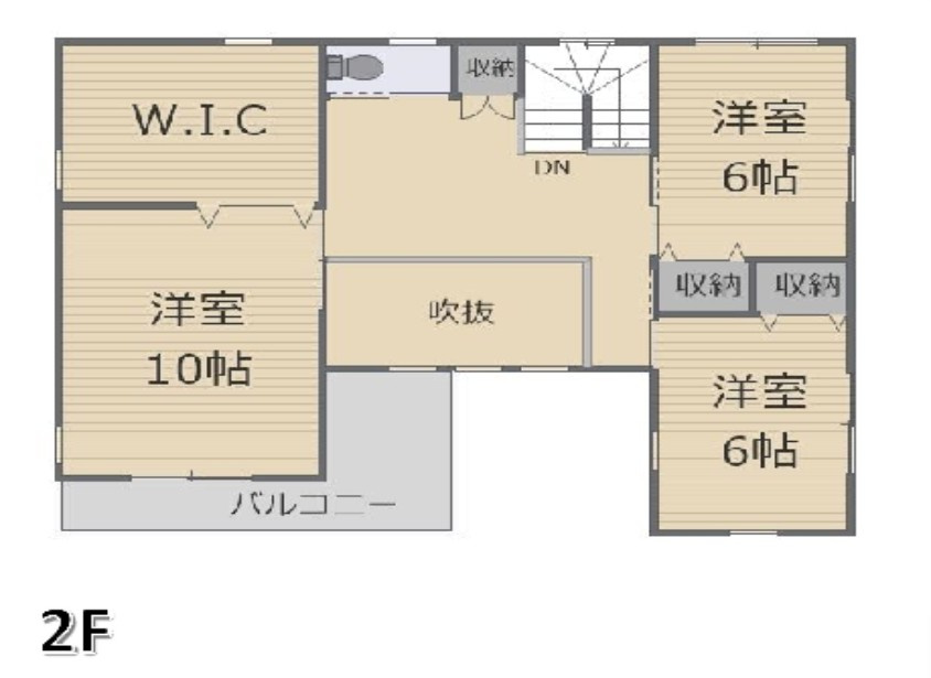 小山市粟宮　中古戸建の間取り